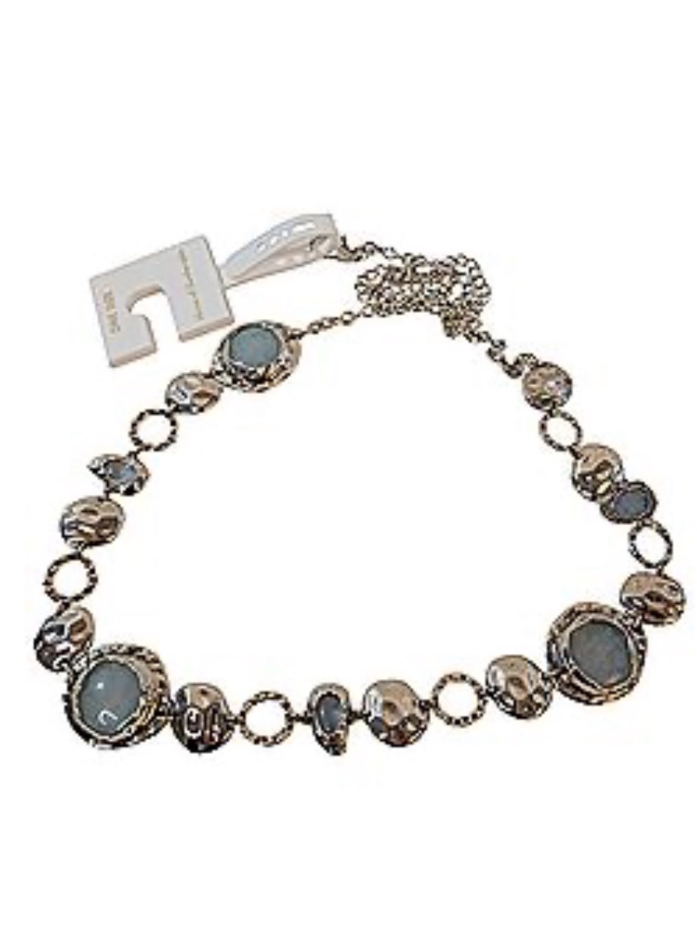 House of Harlow 1960 Blue and Silver Adjustable Belt